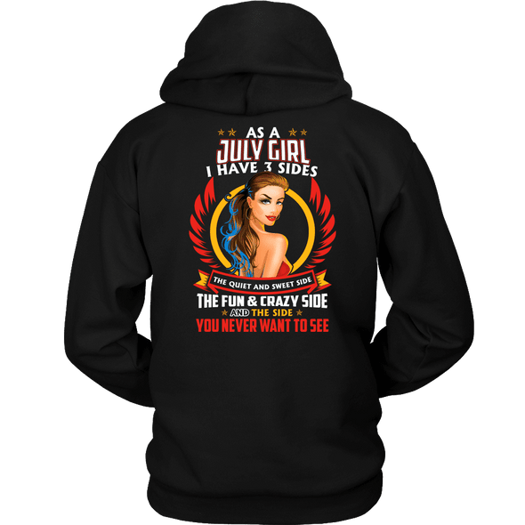 Limited Edition ***July Girl 3 - Sides*** Shirts & Hoodies