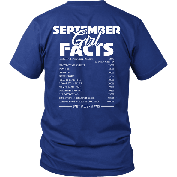 Limited Edition ***September Girl Facts*** Shirts & Hoodies