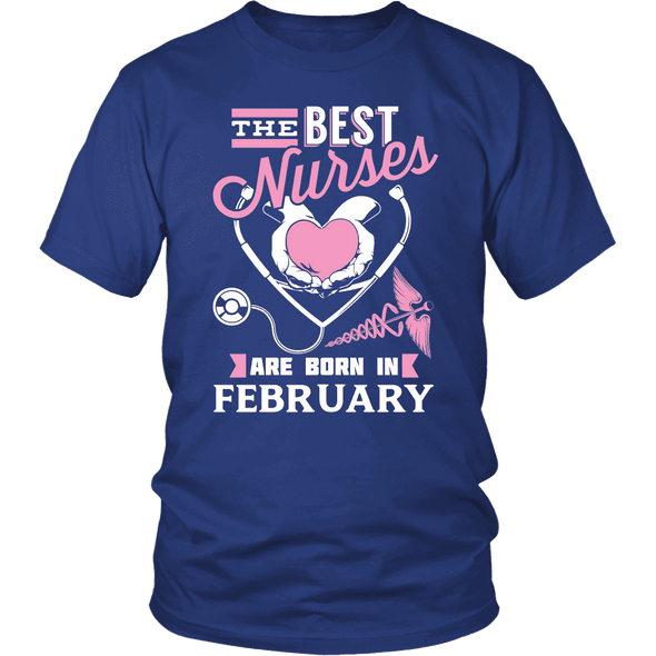 Best Nurses Are Born In February Women Shirts