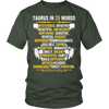 Describe Taurus In 25 Words Shirt, Taurus Shirt, Hoodie & Tank