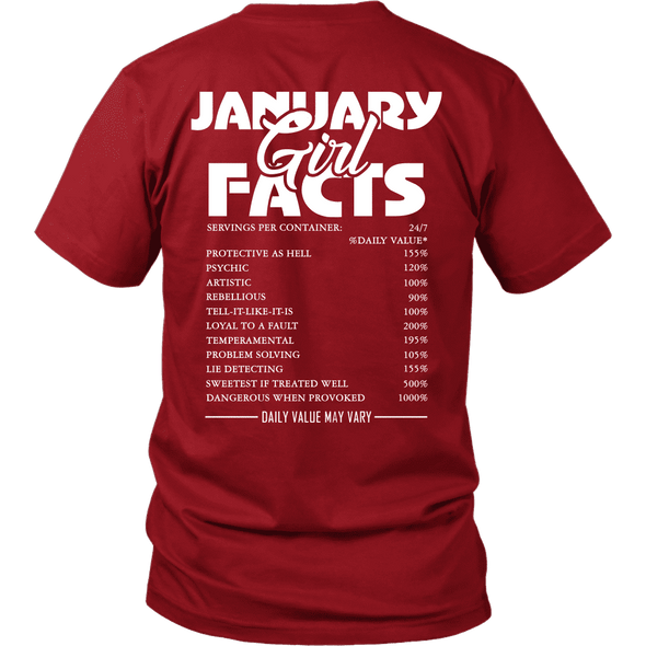 Limited Edition ***January Girl Facts*** Shirts & Hoodies