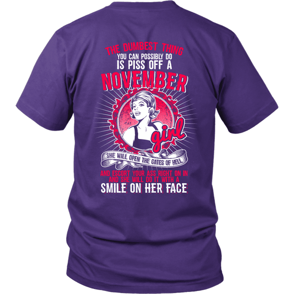 Limited Edition ***Piss Of November Girl*** Shirts & Hoodies