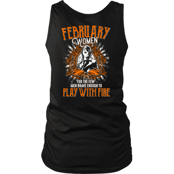 Limited Edition February Women Play With Fire Back Print Shirt