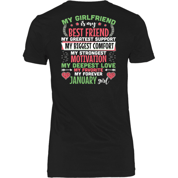 Limited Edition Back Printed My Favorite & Forever January Girl