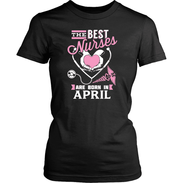 Best Nurses Are Born In April Women Shirts, Hoodie & Tank
