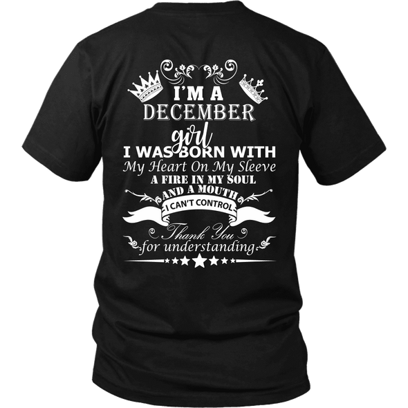 December Born Girl White Printed***Limited Edition*** Shirts