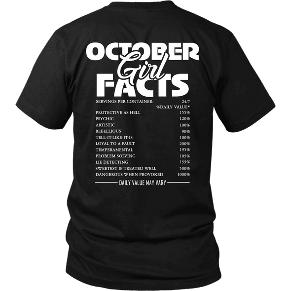 Limited Edition **October Girl Facts** Shirts & Hoodies