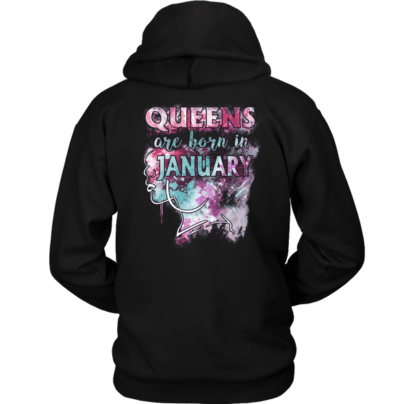 **Limited Edition** January Born Queens Back Print Shirt