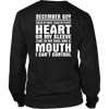 Limited Edition ***December Guy - Can't Control Mouth Back Print*** Shirts & Hoodies