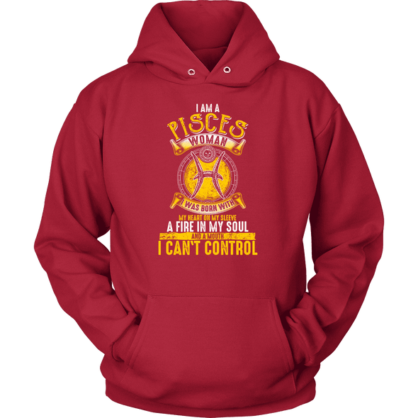 I Am A Pisces Woman Shirt Yellow Print, Hoodie & Tank