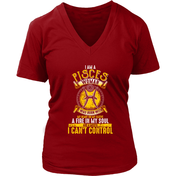 I Am A Pisces Woman Shirt Yellow Print, Hoodie & Tank