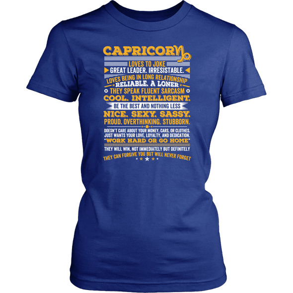 Capricorn Long Quote Shirt, Hoodie & Tank