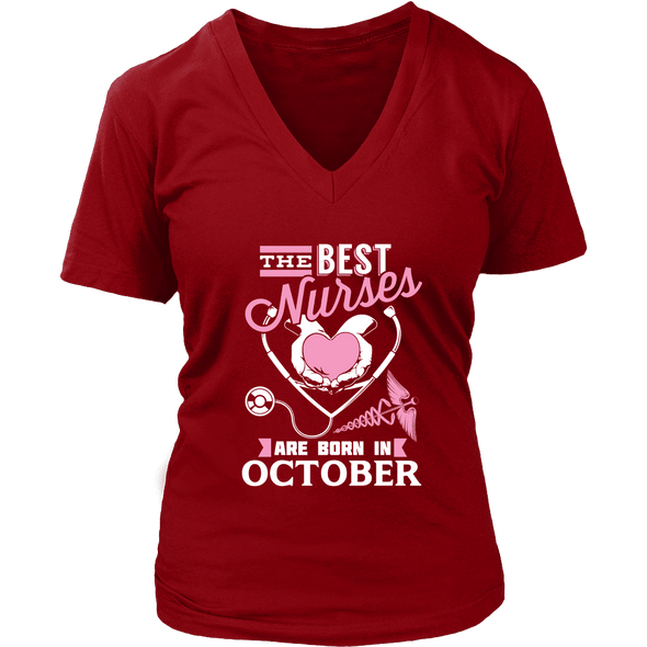 Best Nurses Are Born In October Women Shirts, Hoodie & Tank
