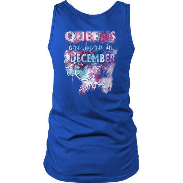 **Limited Edition** December Born Queens Back Print Shirt