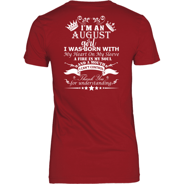 August Born Girl White Printed Shirts