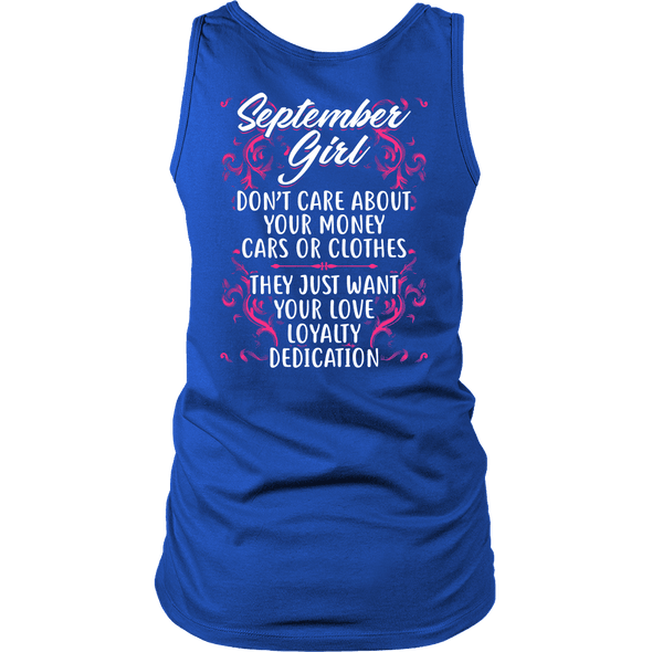 Limited Edition ***September Girl Don't Care About Money*** Shirts & Hoodies