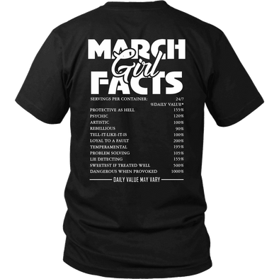 Limited Edition ***March Girl Facts*** Shirts & Hoodies
