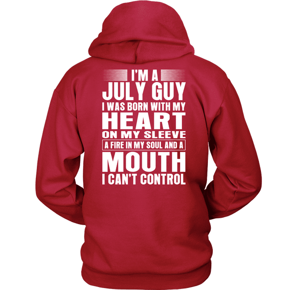 Limited Edition ** July Guy Heart On Sleeve Back Print*** Shirts & Hoodies