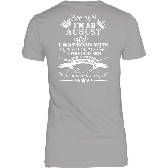 August Born Girl White Printed Shirts