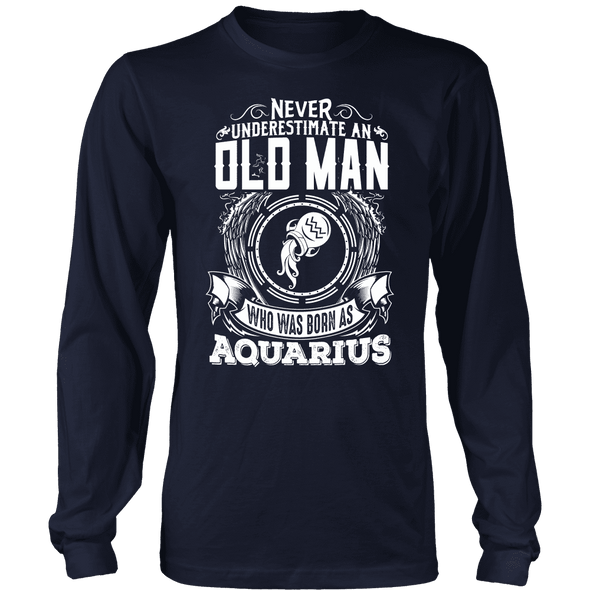 Old Man Aquarius Shirt, Hoodie & Tank