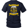 * Limited Edition Born In June With My Heart Back Print Shirt*