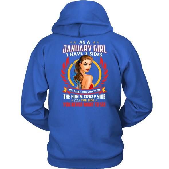 Limited Edition ***January Girl 3 - Sides*** Shirts & Hoodies