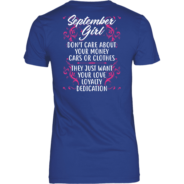 Limited Edition ***September Girl Don't Care About Money*** Shirts & Hoodies