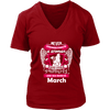 March Women Who Loves Pitbull Shirt, Hoodie & Tank