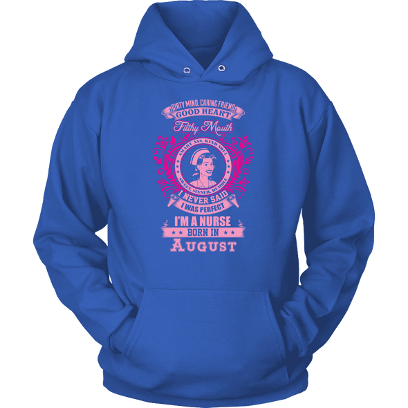August Born Good Heart Nurse Shirt, Hoodie & Tank