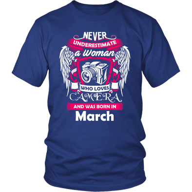 March Women Who Loves Camera Shirts, Hoodie & Tank