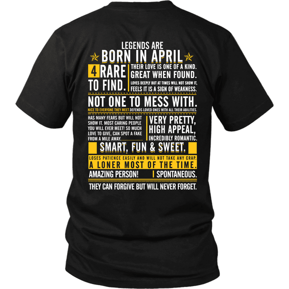 Legends Are Born In April ***Limited Edition Shirt***