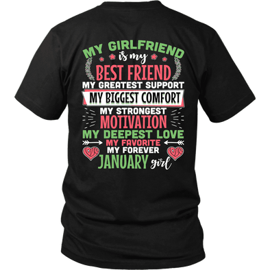Limited Edition Back Printed My Favorite & Forever January Girl