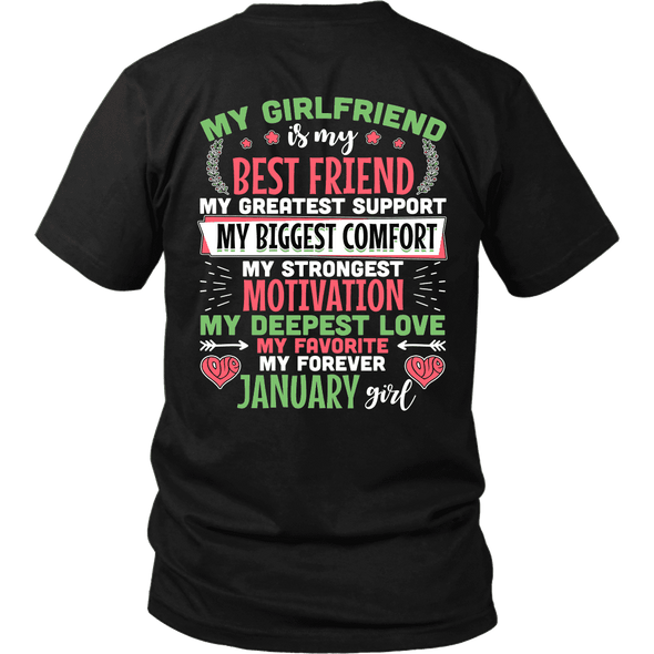 Limited Edition Back Printed My Favorite & Forever January Girl