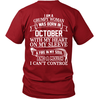 Limited Edition October Grumpy Women White Back Print
