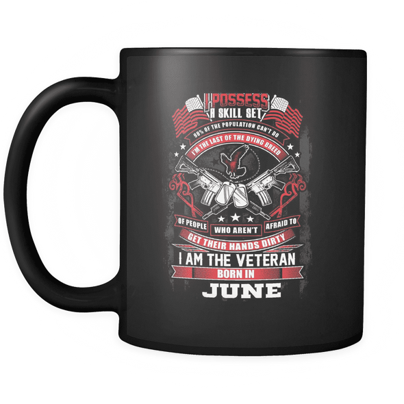 Veteran Born In June Mug