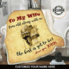 To My Wife Personalized Blanket