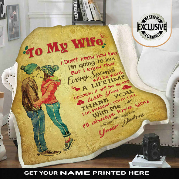 "I Will Always Love You" To My Wife Blanket