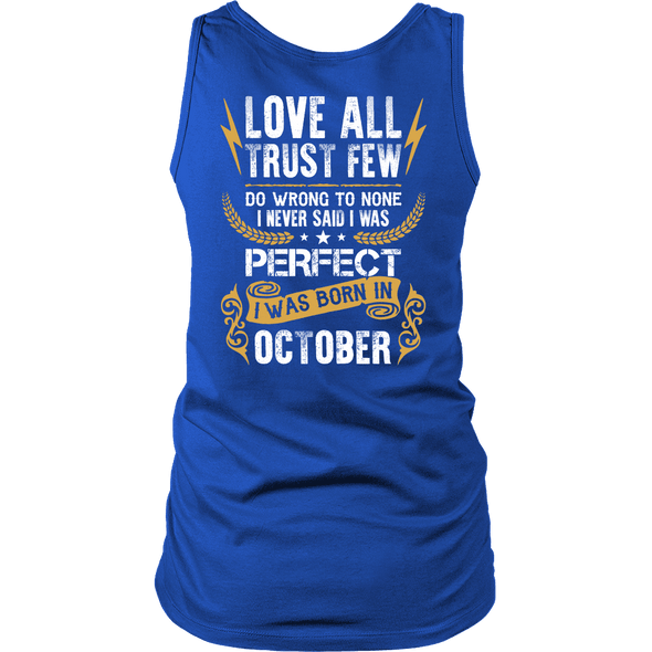 Limited Edition ***Love All Trust Few October Back Print*** Shirts & Hoodies