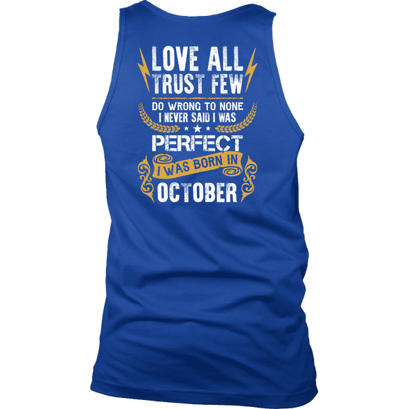 Limited Edition ***Love All Trust Few October Back Print*** Shirts & Hoodies