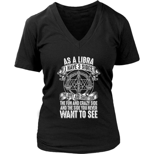 T-shirt - AS A LIBRA I HAVE 3 SIDES