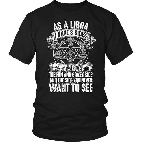 T-shirt - AS A LIBRA I HAVE 3 SIDES