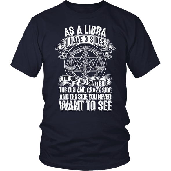 T-shirt - AS A LIBRA I HAVE 3 SIDES