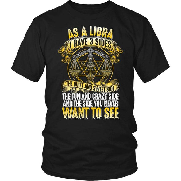 T-shirt - AS A LIBRA I HAVE 3 SIDES