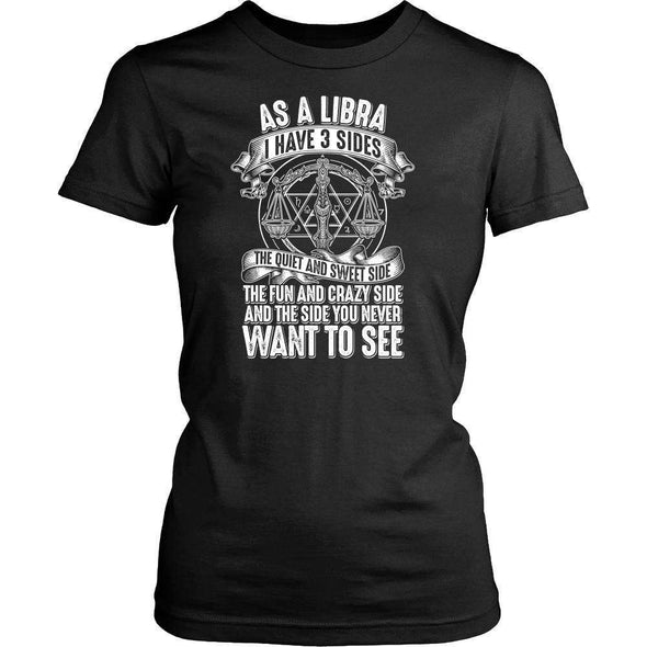 T-shirt - AS A LIBRA I HAVE 3 SIDES