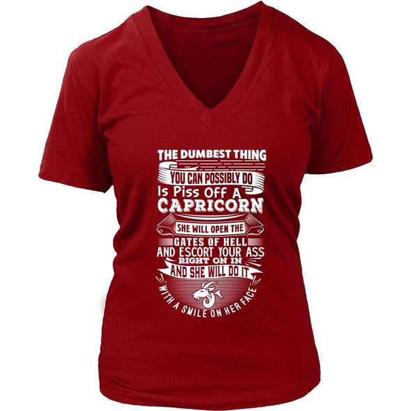 T-shirt - CAPRICORN DUMBEST THING WOMEN SHIRT