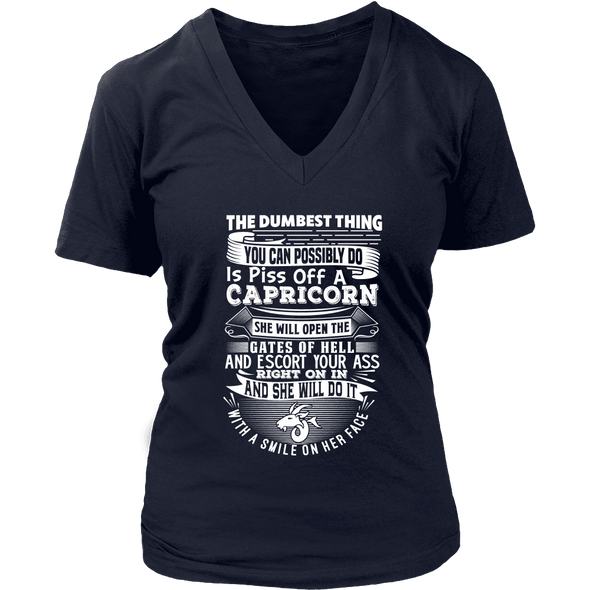 T-shirt - CAPRICORN DUMBEST THING WOMEN SHIRT