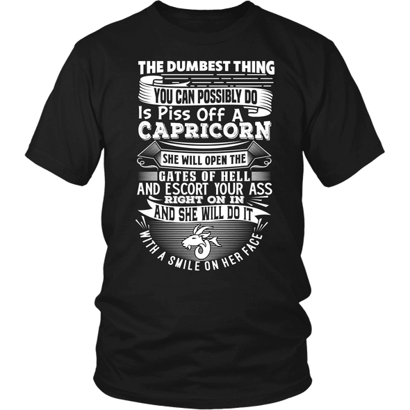 T-shirt - CAPRICORN DUMBEST THING WOMEN SHIRT