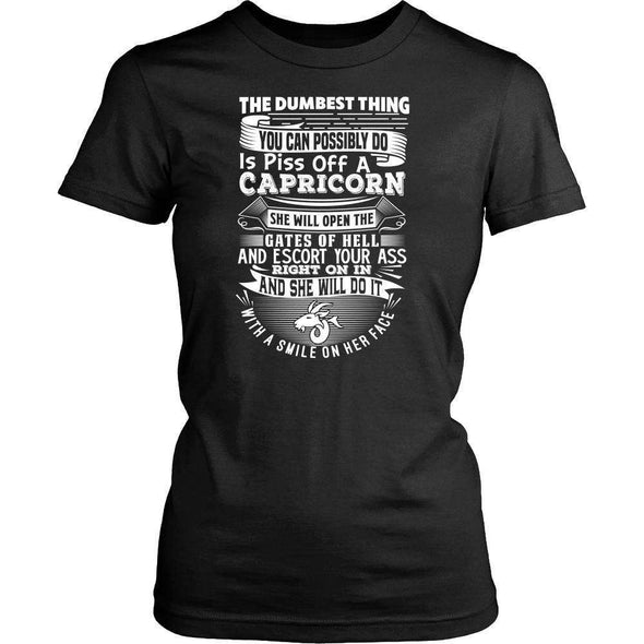 T-shirt - CAPRICORN DUMBEST THING WOMEN SHIRT