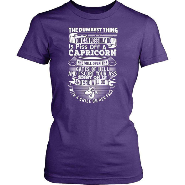 T-shirt - CAPRICORN DUMBEST THING WOMEN SHIRT