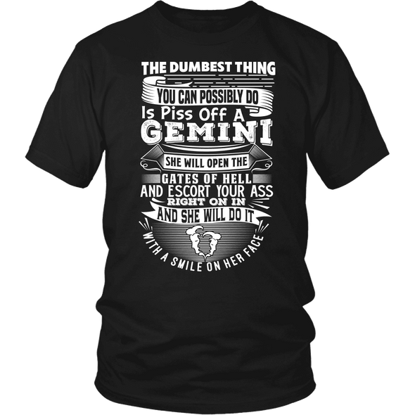 T-shirt - GEMINI DUMBEST THING WOMEN SHIRT